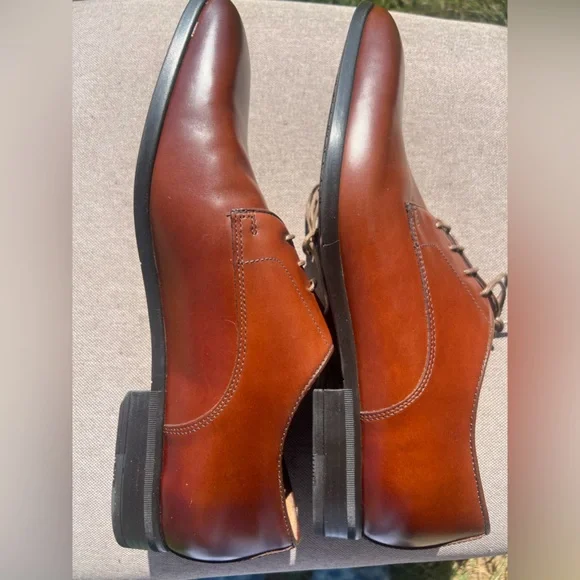 Ted Baker London Watele Leather Derby in Tan SZ 11.5 - Picture 6 of 10